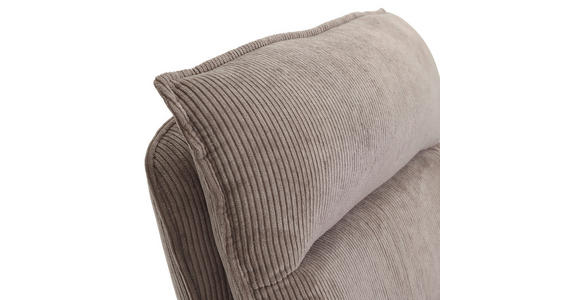 ARMLEHNSTUHL  Stoffauswahl, Sitzfläche 360° drehbar, automatische Rückholfunktion Cord  - Schwarz/Braun, Design, Textil/Metall (60/95/62cm) - Novel