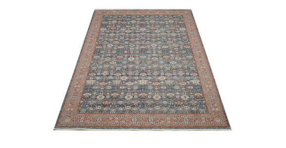 VINTAGE-TEPPICH PICARDIE - Blau/Terracotta, Design, Textil (160/230cm) - Novel