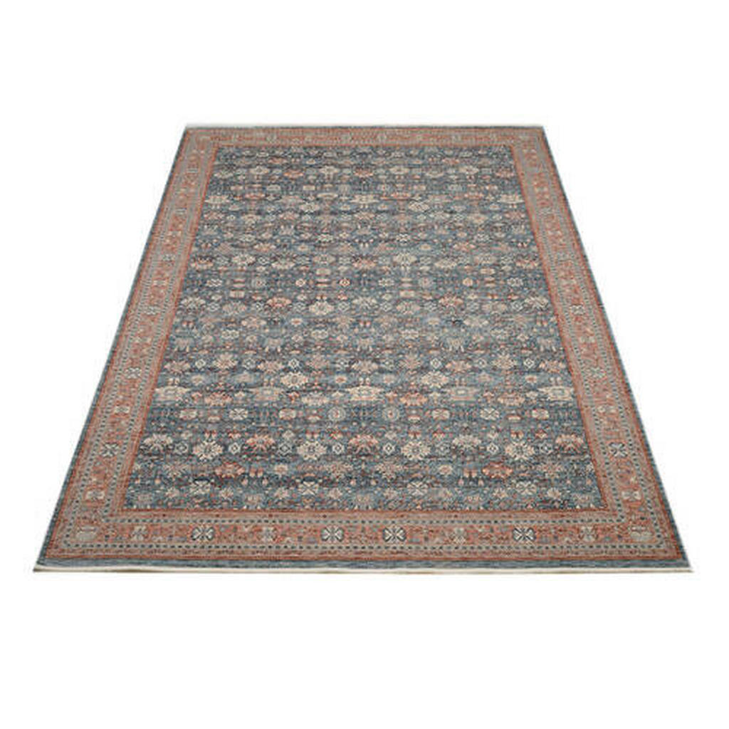 Thumbnail - Novel Vintage-Teppich Picardie, Blau, Terracotta, Textil, orientalisch, rechteckig, 140x200 cm, Oeko-Tex® Standard 100, ...