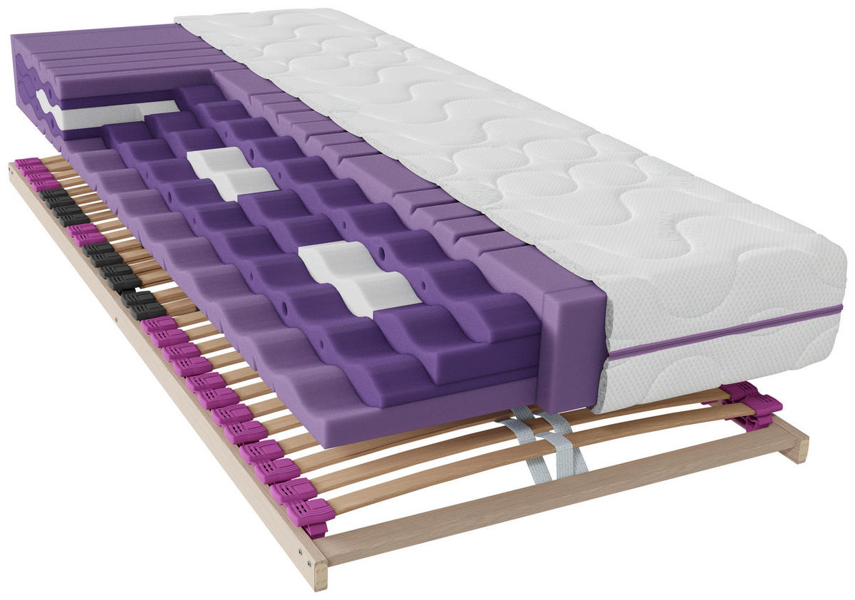 MATRATZENSET 90/200 cm  - Naturfarben, Basics, Holz (90/200cm) - Sleeptex