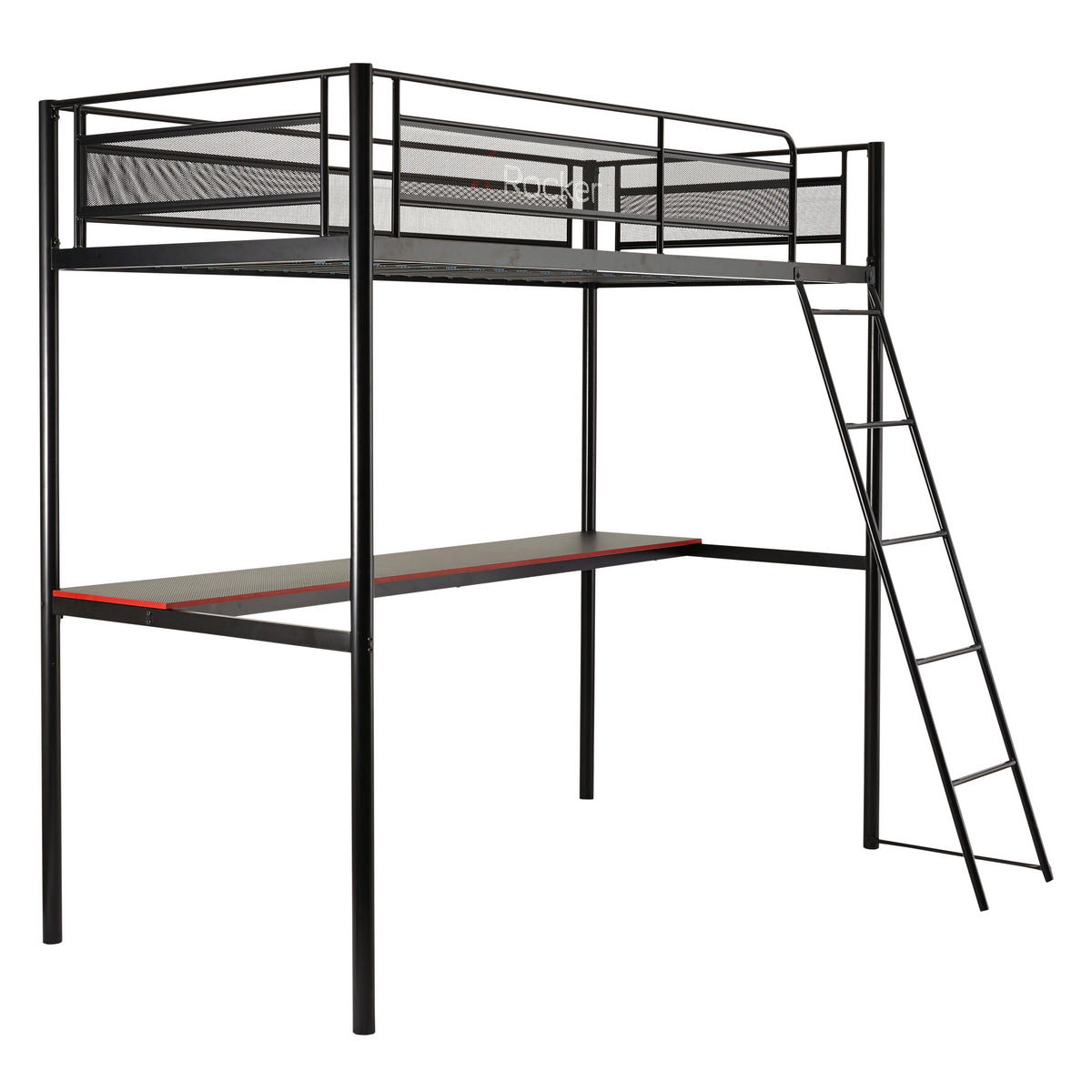 HOCHBETT 90/190 cm Schwarz Schwarz  - Schwarz, MODERN, Metall (90/190cm) - X Rocker