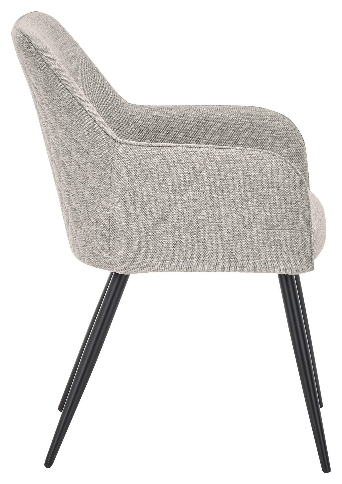 ARMLEHNSTUHL  in Eisen  - Beige/Schwarz, Design, Kunststoff/Metall (61/85/64cm) - SetOne by Musterring