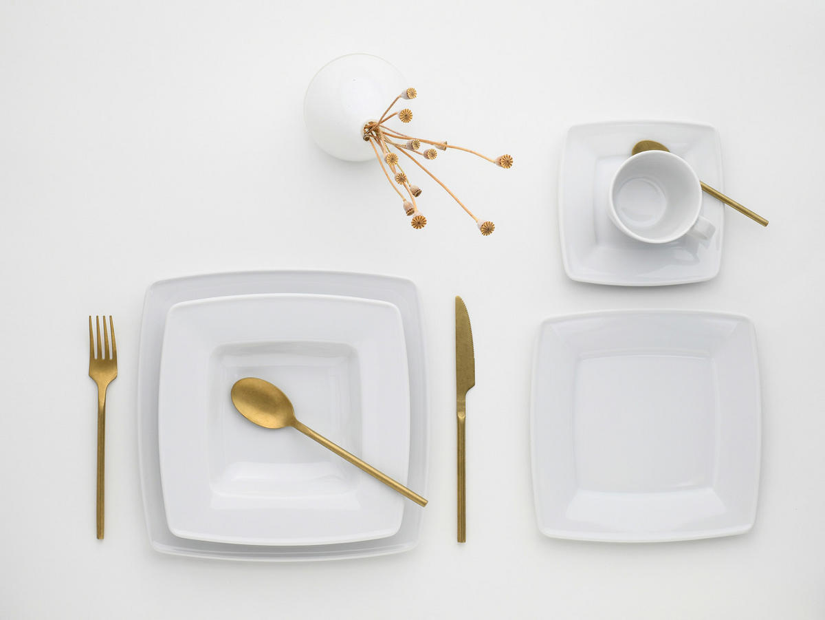 KOMBISERVICE Victoria weiss 30-teilig  - Weiß, Basics, Keramik - Creatable