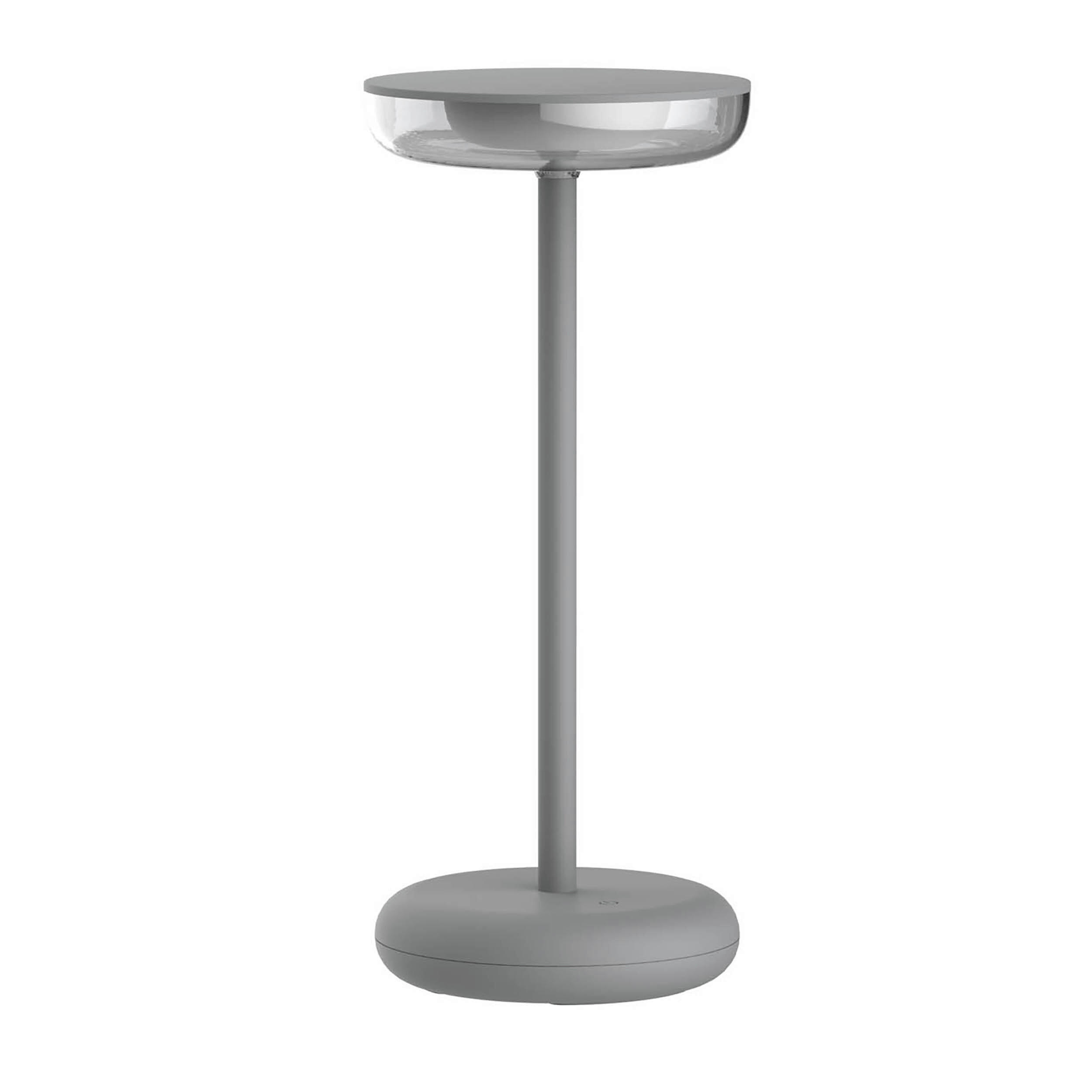 AKKU-TISCHLEUCHTE PASI 10,5/11/26 cm   - Grau, Design, Kunststoff/Metall (10,5/11/26cm) - Näve