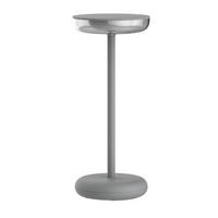 AKKU-TISCHLEUCHTE PASI 10,5/11/26 cm   - Grau, Design, Kunststoff/Metall (10,5/11/26cm) - Näve