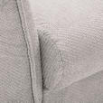 BIGSOFA  in Webstoff Hellgrau  - Hellgrau/Schwarz, KONVENTIONELL, Textil/Metall (282/94/127cm) - Ambia Home