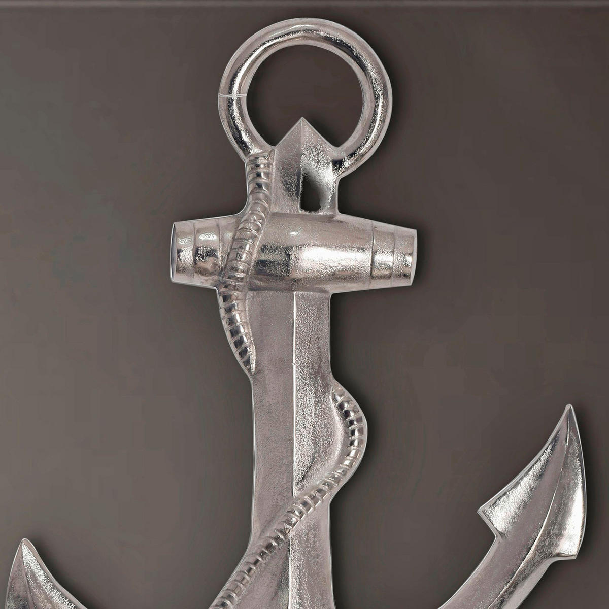 WANDDEKO  - Silberfarben, Design, Metall (47/70/4cm) - Livetastic
