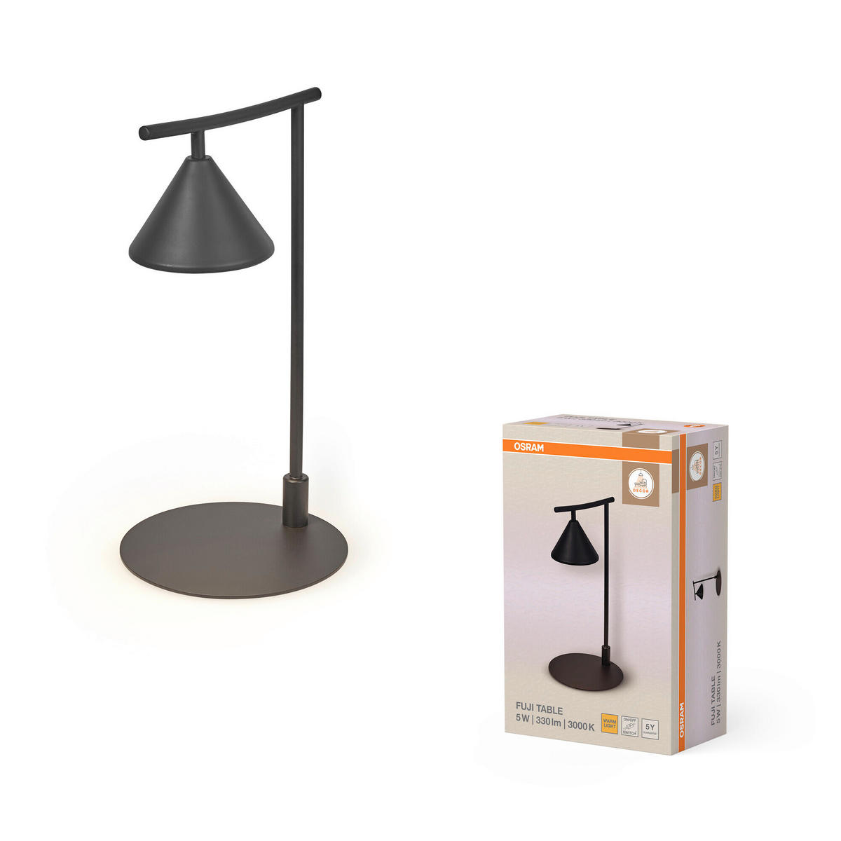 LED-TISCHLEUCHTE 20/21/40.5 cm   - Design, Metall (20/21/40.5cm) - Osram