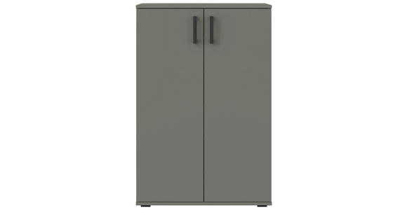 SCHUHSCHRANK 70/106/33,4 cm - Schwarz/Grün, KONVENTIONELL, Holzwerkstoff/Kunststoff (70/106/33,4cm) - Xora