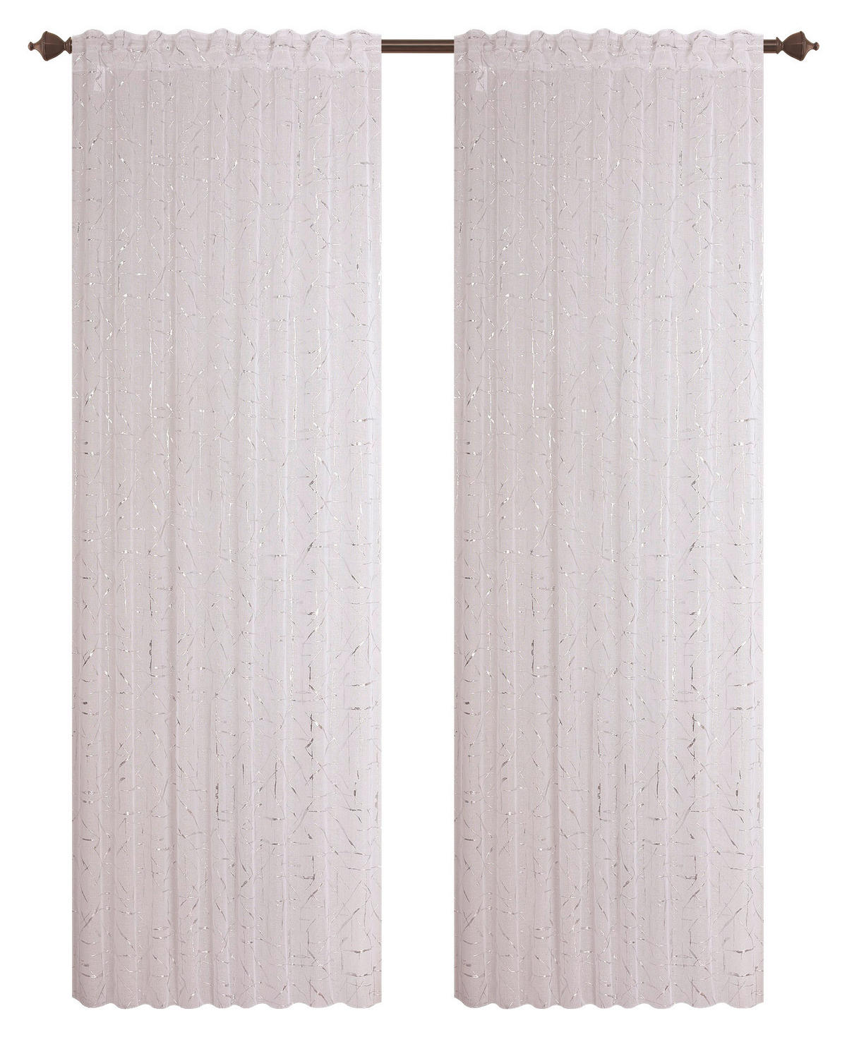 KOMBIVORHANG halbtransparent  - Weiss, Basics, Textil (140/245cm)