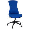 OTOČNÁ ŽIDLE, plochá tkanina, modrá, černá - modrá/černá, Moderní, textil/plast (54/116/65cm) - MID.YOU