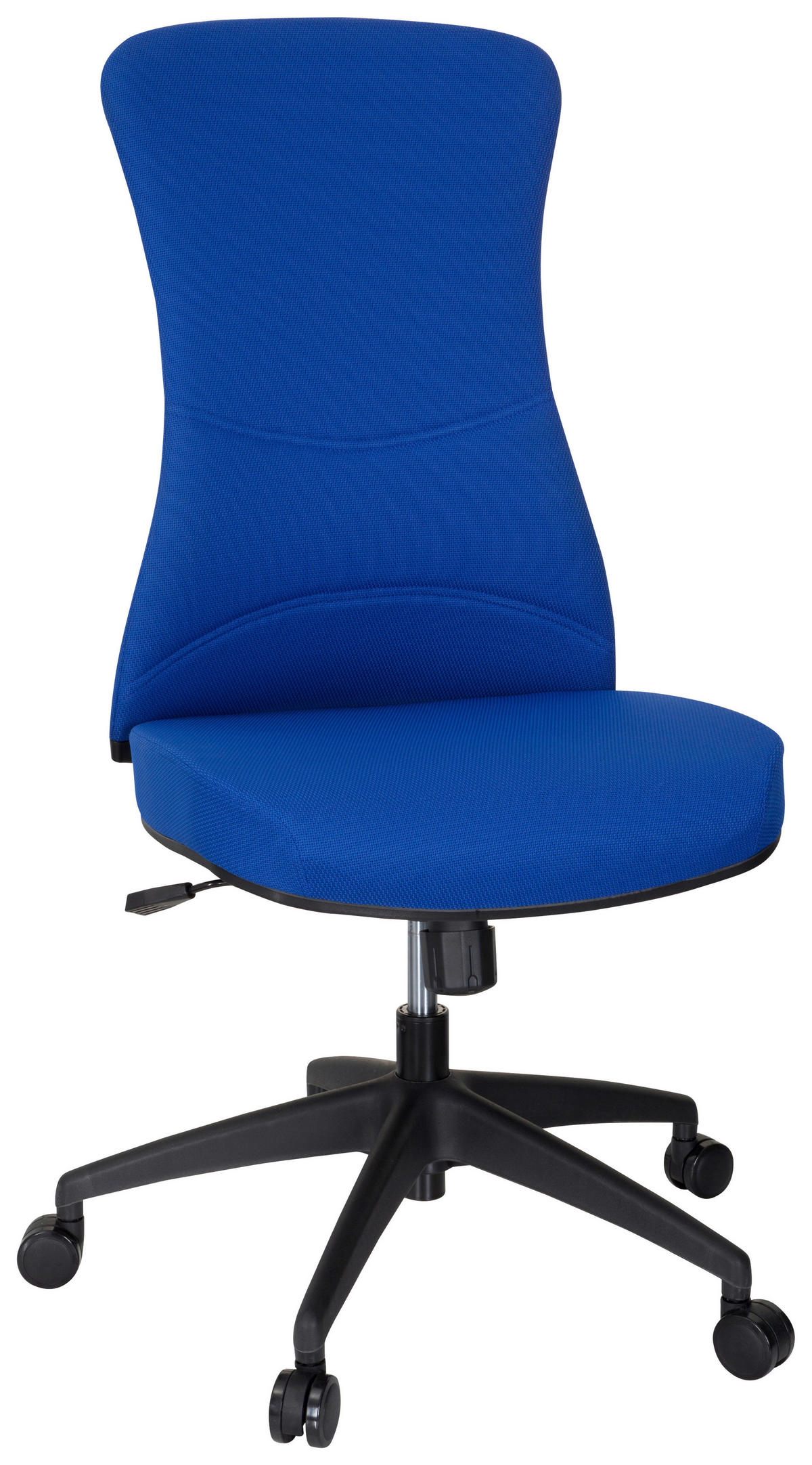 OTOČNÁ ŽIDLE, plochá tkanina, modrá, černá - modrá/černá, Moderní, textil/plast (54/116/65cm) - MID.YOU