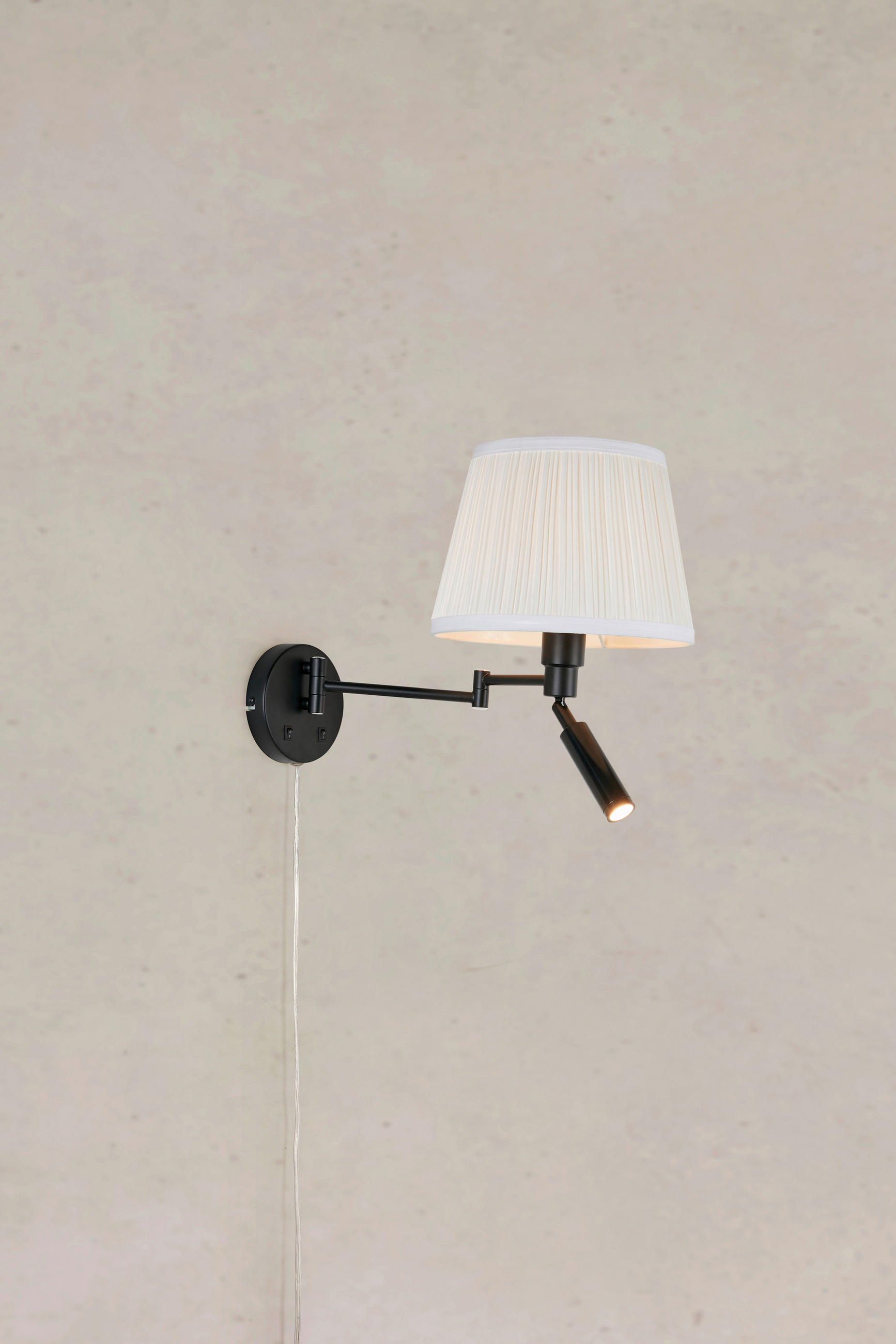WANDLEUCHTE Pivot 25/32/42,5 cm   - Schwarz, Design, Metall (25/32/42,5cm) - Markslöjd