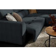 ECKSOFA  in Feincord Anthrazit  284/205 cm  - Anthrazit/Schwarz, Design, Kunststoff/Textil (284/205cm) - Xora