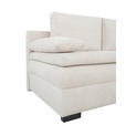 SCHLAFSOFA Struktur Creme  inkl. Rückenkissen, Armlehnenkissen, Bettkasten, Schlaffunktion, Rücken echt  - Creme/Schwarz, KONVENTIONELL, Kunststoff/Textil (195/93/83cm) - Carryhome