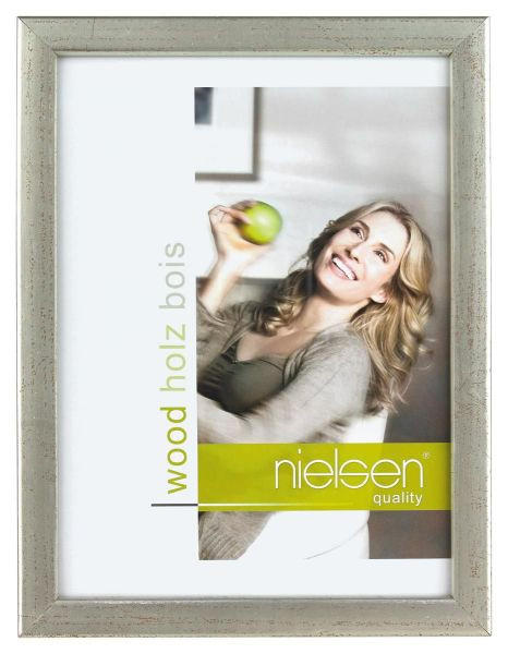 BILDERRAHMEN - Silberfarben, Basics, Holz (10/15cm) - Nielsen