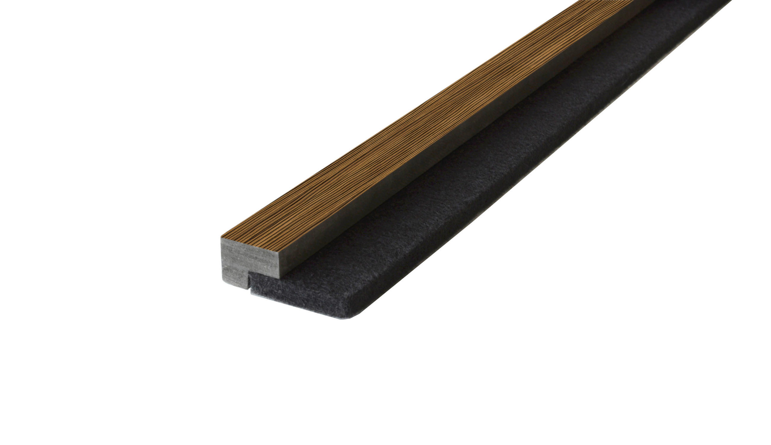 ABSCHLUSSLEISTEN Zebrano foliert 2.5/1,8/275 cm  - Braun, KONVENTIONELL, Holzwerkstoff/Textil (2.5/1,8/275cm)