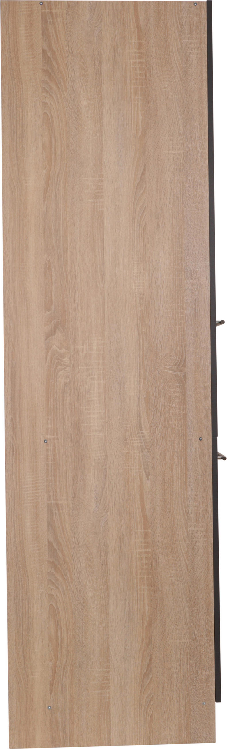APOTHEKERSCHRANK 30/200/60 cm  in Grau, Eichefarben  - Eichefarben/Silberfarben, Basics, Holzwerkstoff/Metall (30/200/60cm) - Respekta