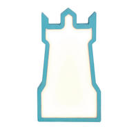BORDSLAMPA FÖR BARN - blå, Basics, trämaterial/plast (16/3.5/28.5cm)