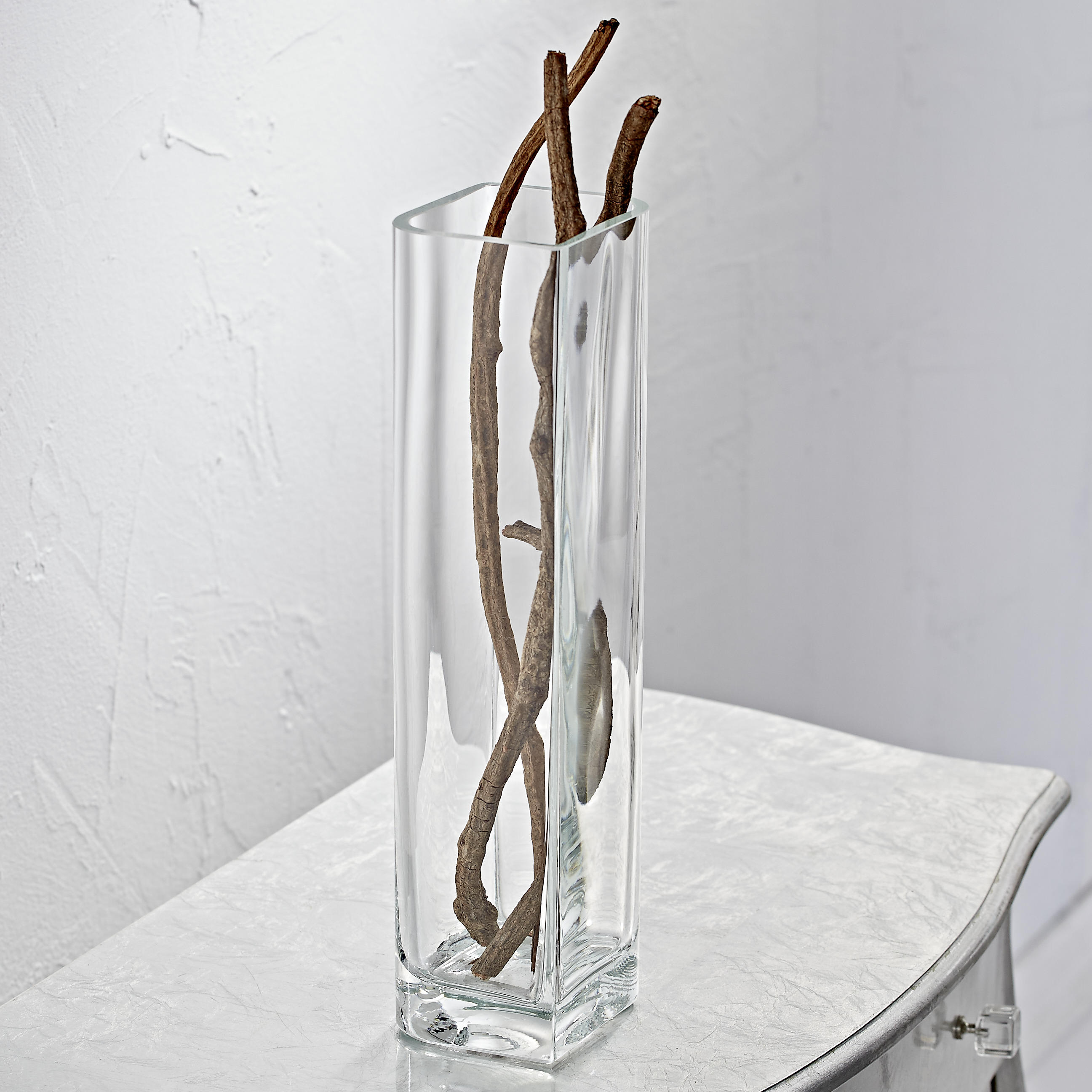VÁZA, sklo, 40 cm - čiré, Basics, sklo (40cm) - Leonardo