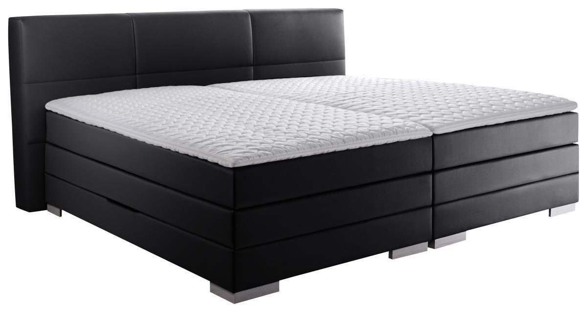 Boxspringbett 'prinz' H2 200/200 cm in Schwarz