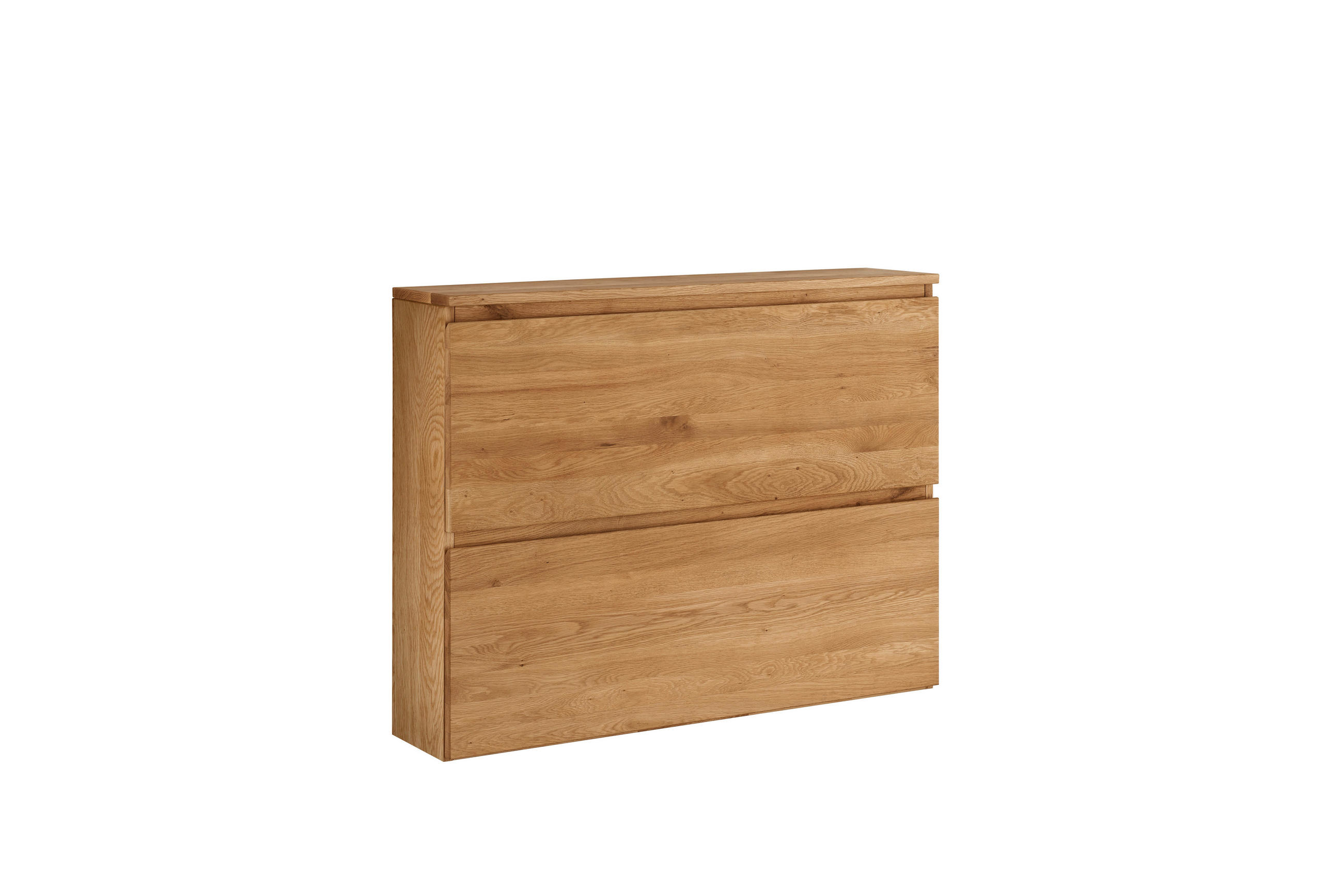 HÄNGESCHUHSCHRANK Asteiche vollmassiv Eichefarben  - Eichefarben, Natur, Holz (110/84/24cm) - Linea Natura