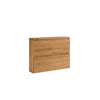 HÄNGESCHUHSCHRANK Asteiche vollmassiv Eichefarben  - Eichefarben, Natur, Holz (110/84/24cm) - Linea Natura