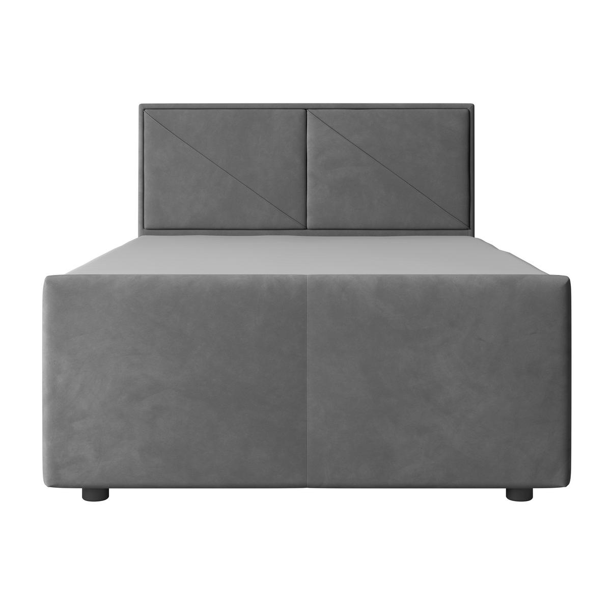 BOXSPRINGBETT 140/200 cm  in Hellgrau  - Hellgrau, Modern, Holz/Kunststoff (140/200cm) - MID.YOU