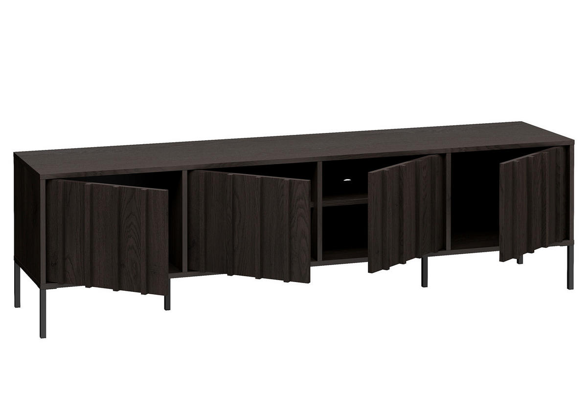 LOWBOARD  180/50/40 cm   - Wengefarben, Design, Holz (180/50/40cm) - MID.YOU