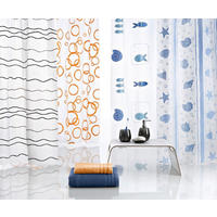 ZAVESA ZA TUŠIRANJE  plava  - plava, Konvencionalno, plastika (180/200cm) - Kleine Wolke