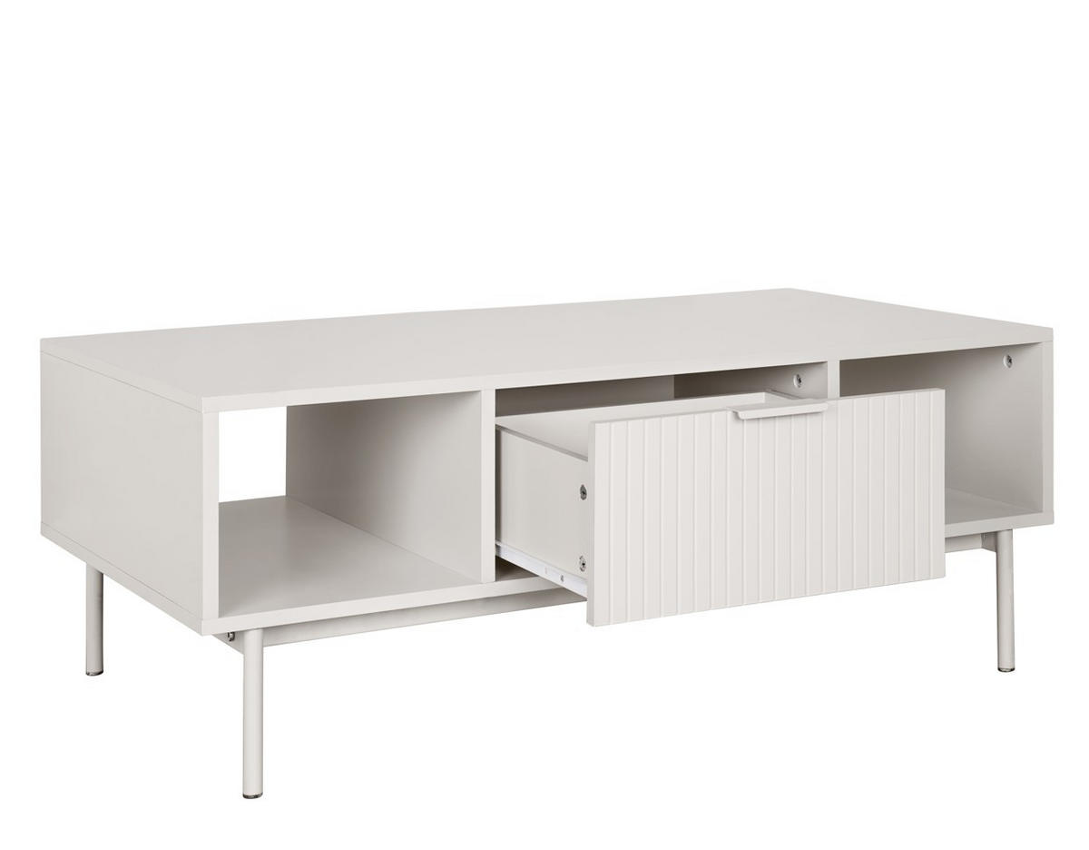 COUCHTISCH 100/55/40 cm rechteckig Kaschmir  - Kaschmir, Design, Holzwerkstoff/Metall (100/55/40cm) - MID.YOU