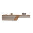 HÄNGESIDEBOARD 295/58,2/47,1 cm - Edelstahlfarben/Schlammfarben, Natur, Glas/Holz (295/58,2/47,1cm) - Valnatura HÄNGESIDEBOARD 295/58,2/47,1 cm - Edelstahlfarben/Schlammfarben, Natur, Glas/Holz (295/58,2/47,1cm) - Valnatura