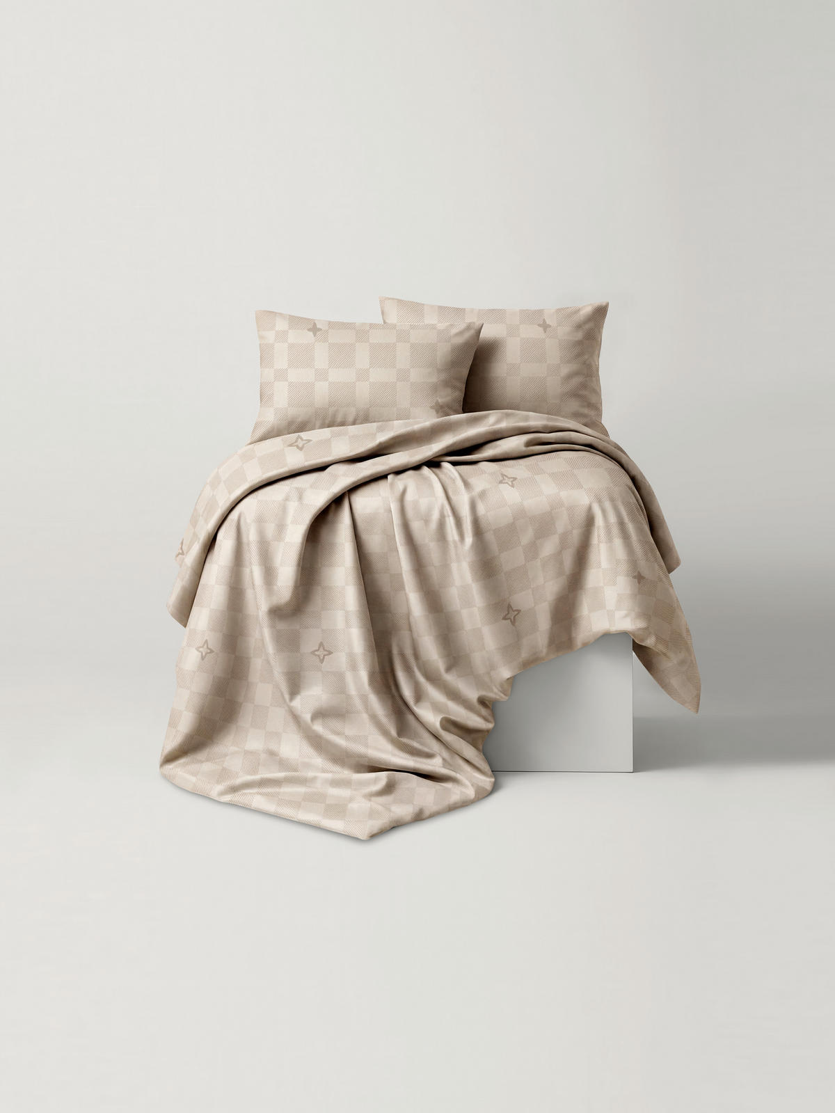 BETTWÄSCHE Satin 140/200 cm  - Creme, Design, Textil (140/200cm) - Ambia Home