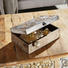 AUFBEWAHRUNGSBOX - Silberfarben/Braun, Basics, Holz/Metall (30,48/22,86/10,16cm) - Ambia Home