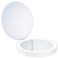 KOSMETICKÉ ZRCADLO, 12 cm - bílá, Basics, plast (12cm) - Smedbo