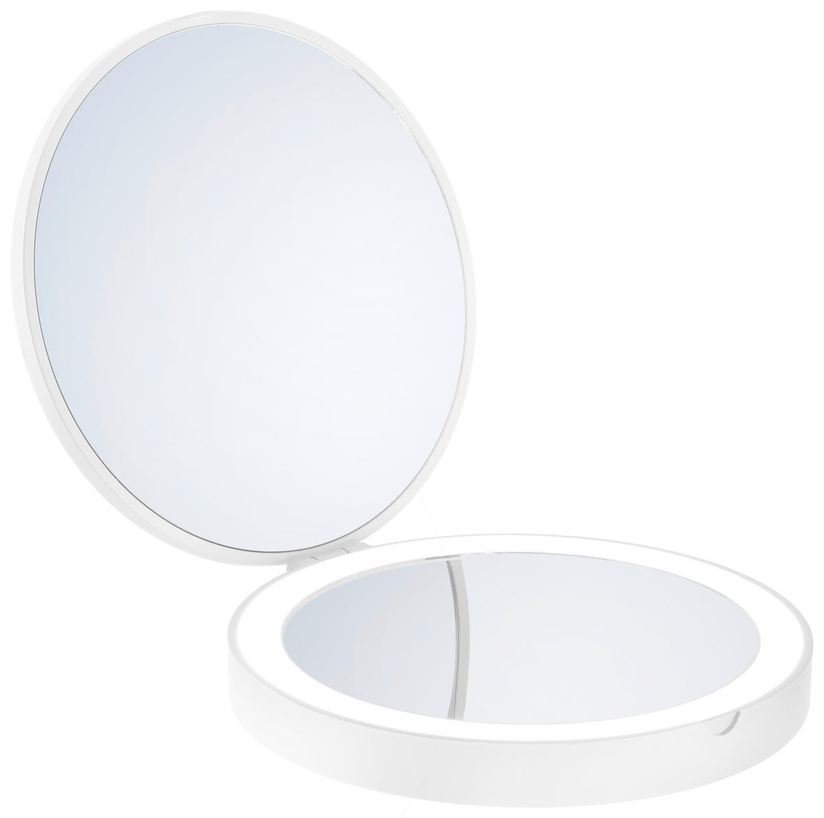 KOSMETICKÉ ZRCADLO, 12 cm - bílá, Basics, plast (12cm) - Smedbo