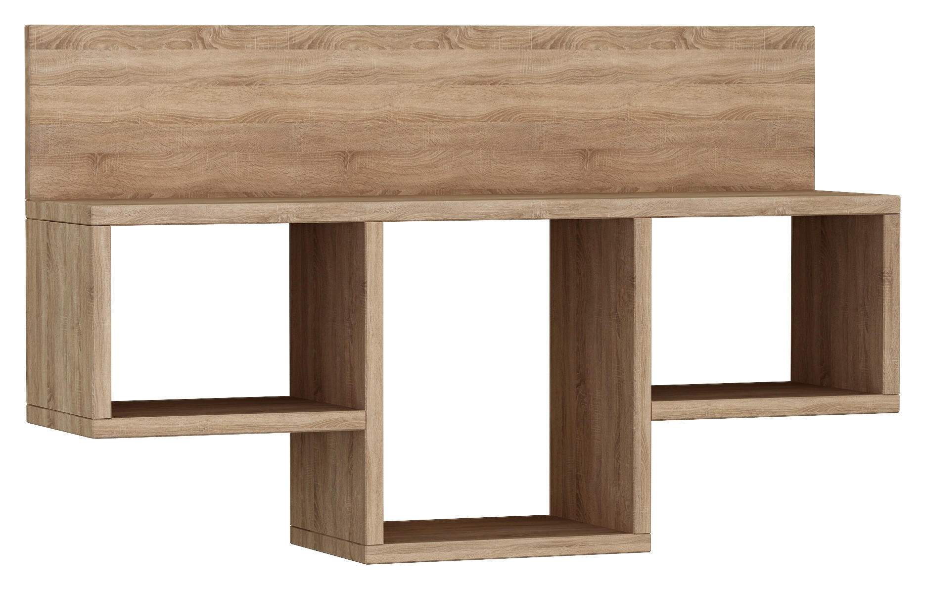 WANDBOARD in 80/49/20 cm Eichefarben  - Eichefarben, Design, Holzwerkstoff (80/49/20cm) - Livetastic