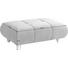 HOCKER Mikrofaser Anthrazit - Chromfarben/Anthrazit, Design, Kunststoff/Textil (120/43/70cm) - Hom`in