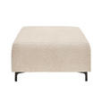 HOCKER in Textil Beige  - Beige/Schwarz, KONVENTIONELL, Textil/Metall (99/46/77cm) - Carryhome