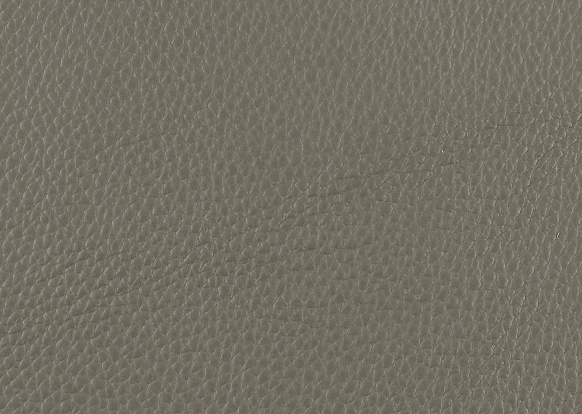 3-SITZER-SOFA Echtleder Grau  - Schwarz/Grau, Design, Leder/Metall (210/79/104cm) - Belluti