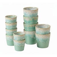 ESPRESSO & KAFFEETASSENSET GRESPRESSO 12-teilig  - Türkis, Basics, Keramik - Costa Nova