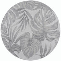 OUTDOORTEPPICH  Wohnzimmer 160 cm DESERT Grau rund  - Grau, Design, Textil (160cm) - Ayyildiz 