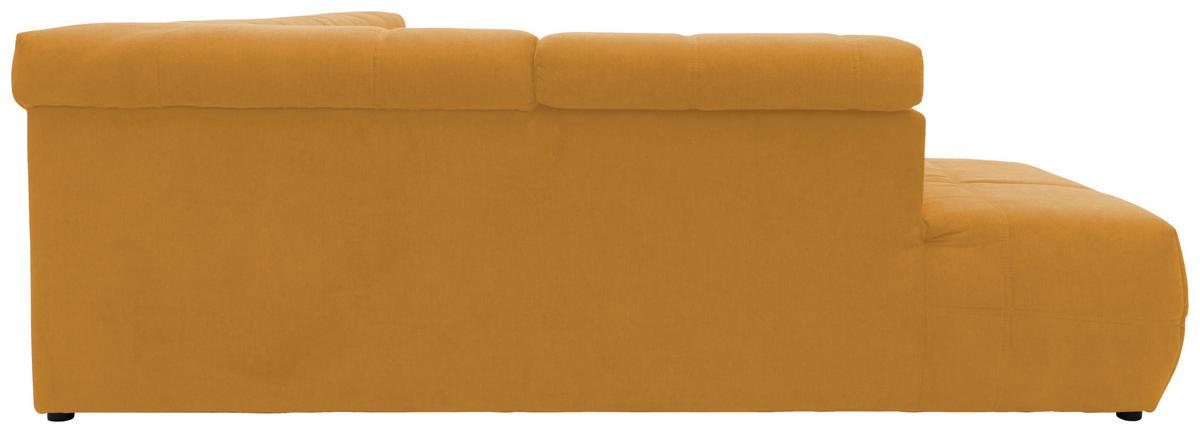 WOHNLANDSCHAFT in Mikrofaser Orange  - Schwarz/Orange, Design, Kunststoff/Textil (228/359/175cm) - MID.YOU