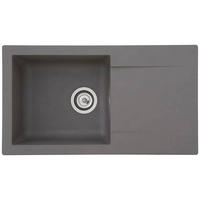 SPÜLE 1712DENVER78X44G  - Grau, Trend, Glas/Kunststoff (78/17/43,5cm) - Respekta
