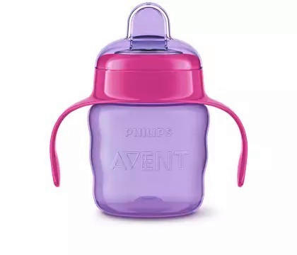 DJEČJA ČAŠA   200 ml    - ružičasta, Basics, plastika (11,10/15,80/6,80cm) - Avent