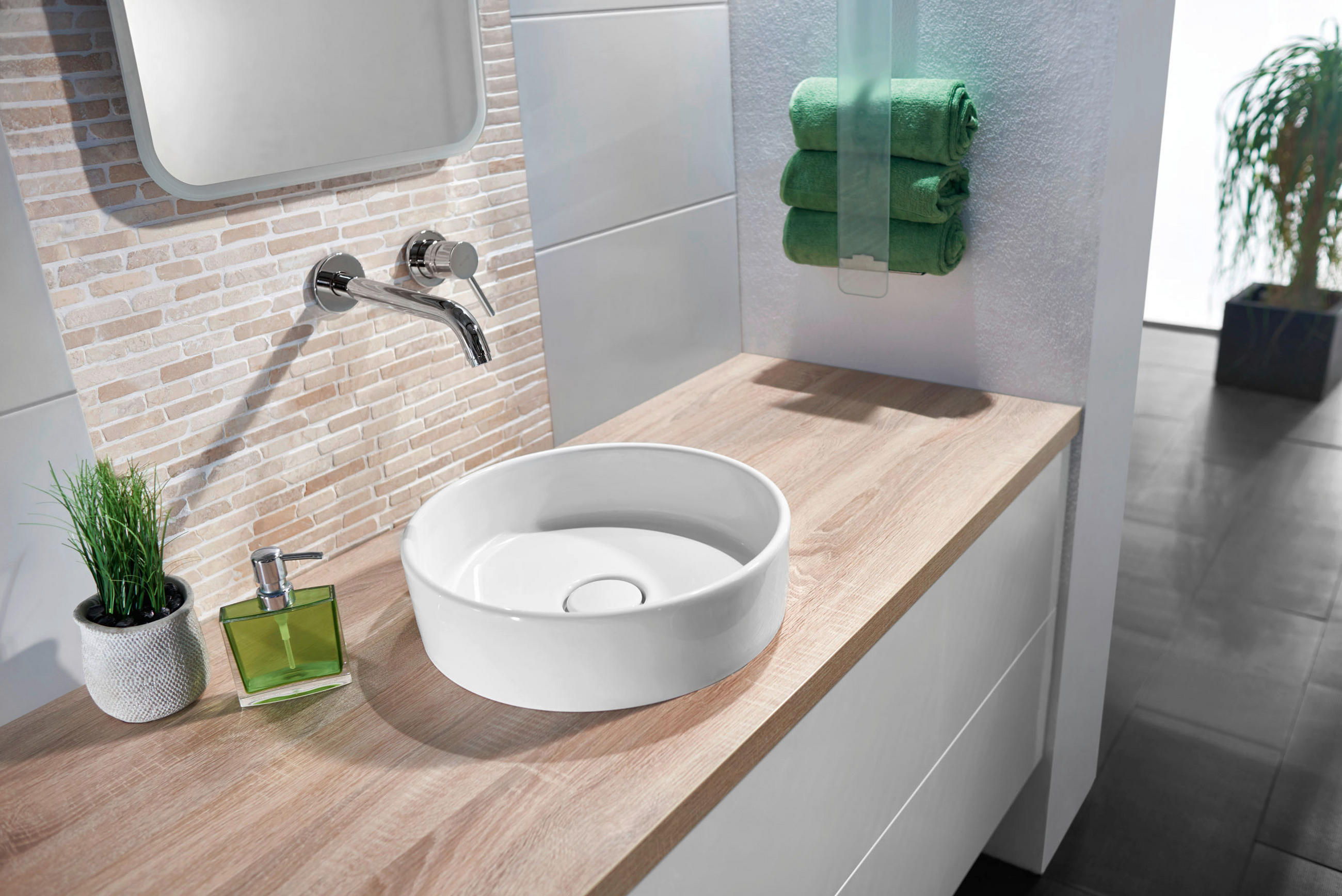 WASCHBECKEN 40/10,2/40 cm  - Weiß, Basics, Keramik (40/10,2/40cm) - Systemceram