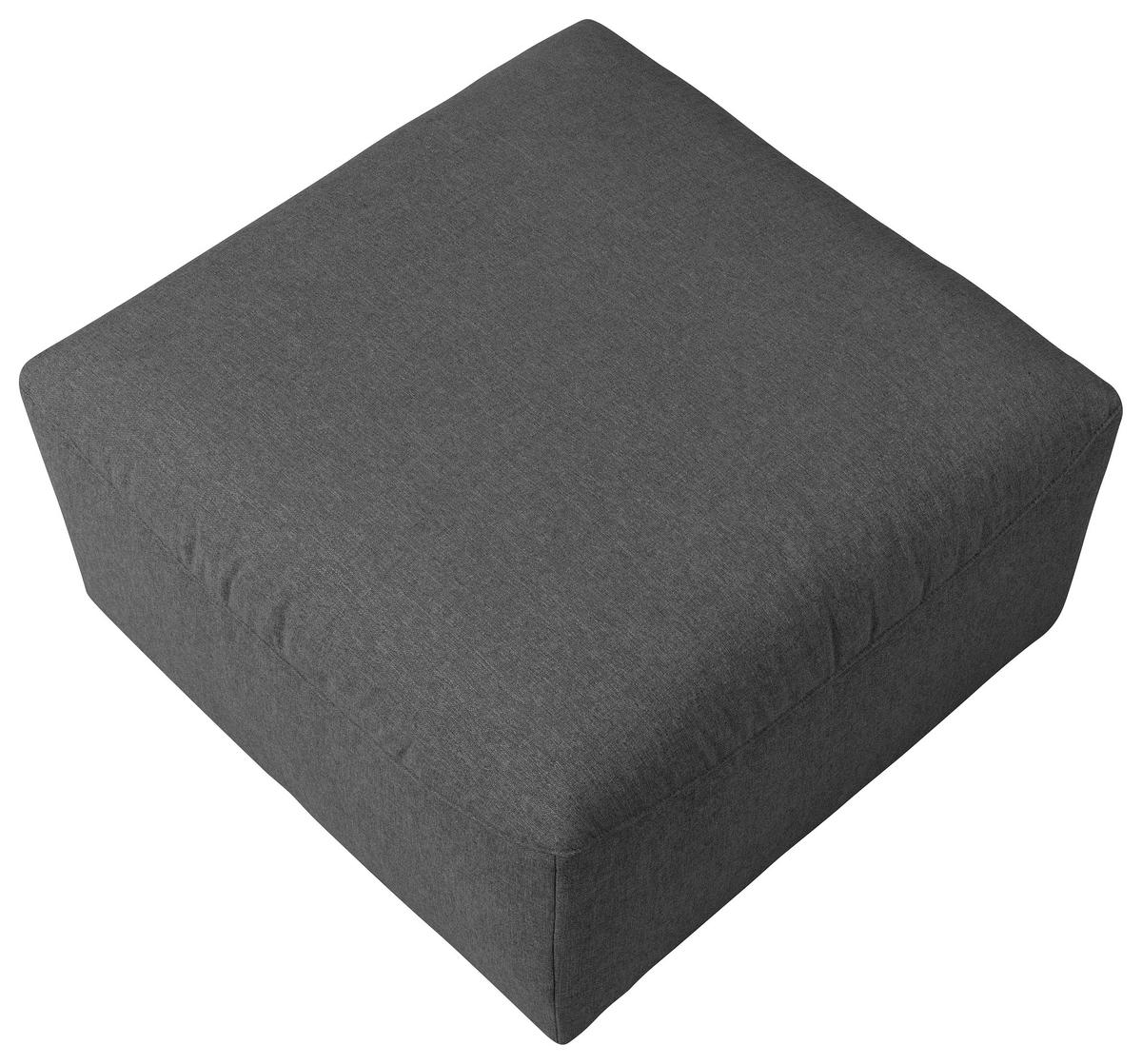 HOCKER Flachgewebe Anthrazit  - Anthrazit, Design, Kunststoff/Textil (75/45/75cm) - Max Winzer