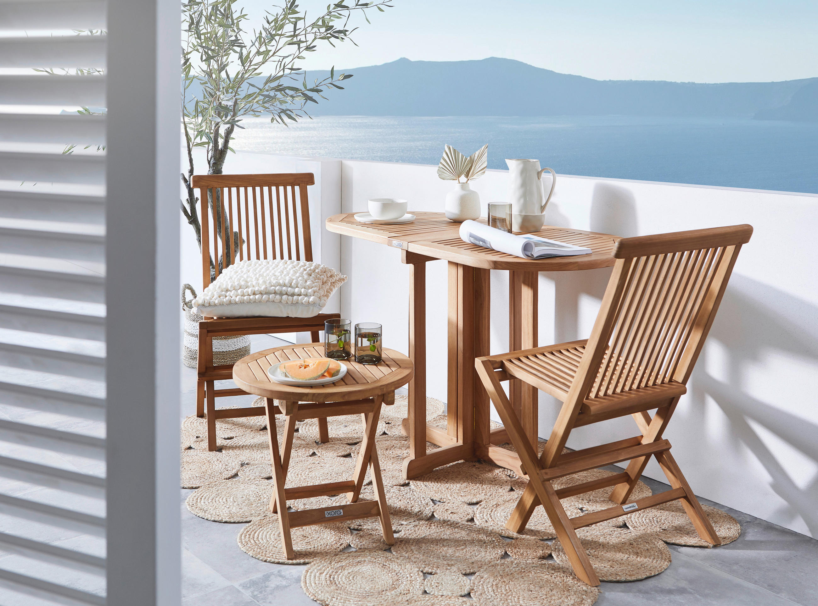 Ambia Garden ZÁHRADNÁ SKLADACIA STOLIČKA, drevo