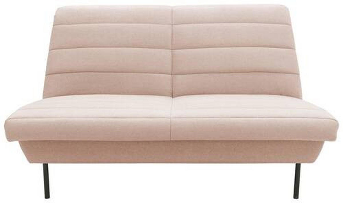2-SITZER-SOFA Creme  - Creme/Schwarz, Design, Textil/Metall (145/92/103cm) - LOOKS by W.Joop