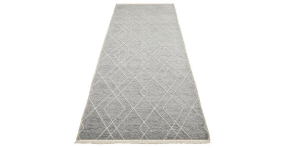 LÄUFER 80/250 cm Olivia Grau, Weiß  - Weiß/Grau, LIFESTYLE, Textil (80/250cm) - Novel